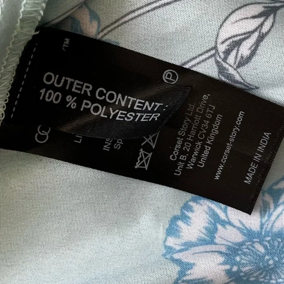 CORSET STORY NWT Tropical Mesh Panel Corset Dress Romantic Feminine Victorian - Picture 9 of 16